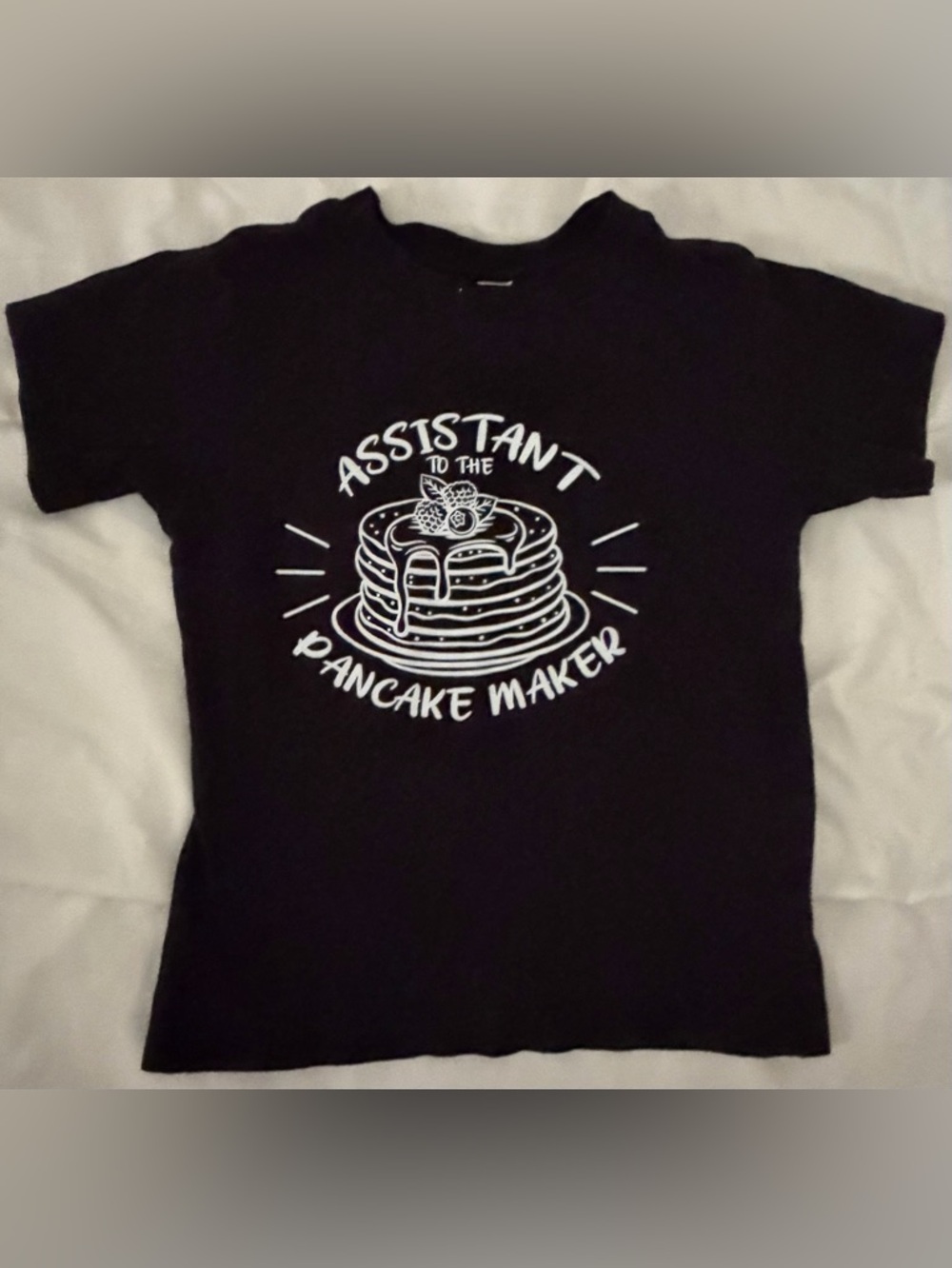 ⭐️2/$12 Assistant to the Pancake Maker Toddler Kids T‑Shirt - Black